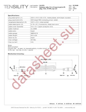 CA-2215 datasheet  